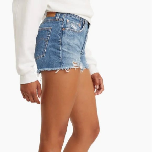 Levi's 501® Original Cutoff Shorts - Oxnard Athens Mid - 34 (18) - Picture 4 of 12